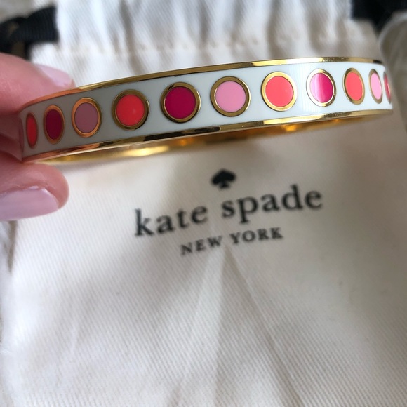 kate spade Jewelry - RARE Kate Spade Make Your Mark Bangle + Dust Bag